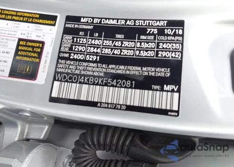 2019 Mercedes-Benz Glc 300 Coupe 4Matic z USA, uszkodzony, nr VIN WDC0J4KB9KF542081